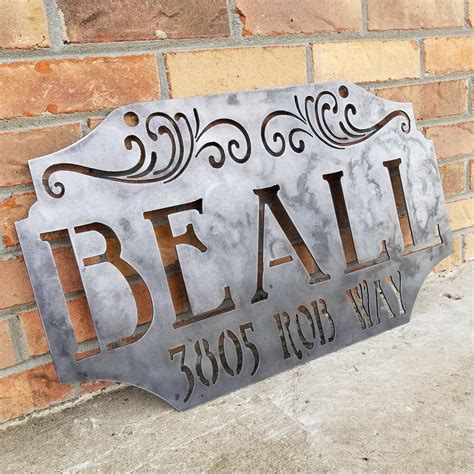 decorative custom metal signs